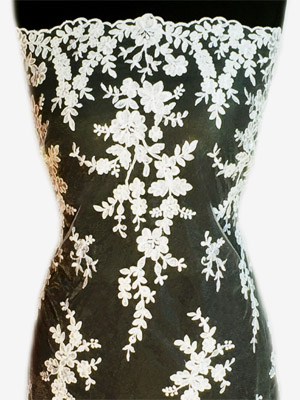Zsinórozott csipke - IVORY